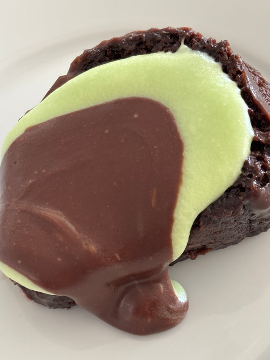 Mint Triple Chocolate Bundt Cake Slice (1 Slice)